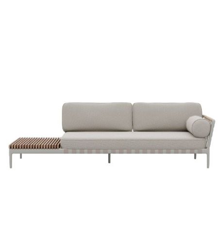Vipp 720 Outdoor Open-Air Sofa Open End Left L: 246 cm - Beige