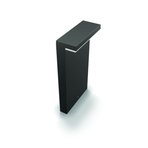 PHILIPS Bustan Søjlelampe H: 40 cm - Antracitgrå/Aluminium/Varm Hvid