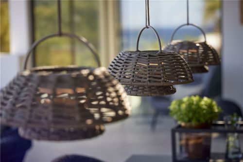 Cane-line Outdoor Illusion Ophængs Lampe H: 25 cm - Dark Grey