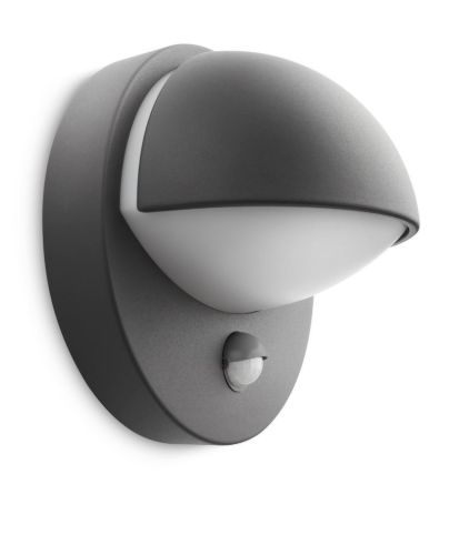 PHILIPS June Væglampe m/Sensor H: 19,5 cm - Antracitgrå/Aluminium