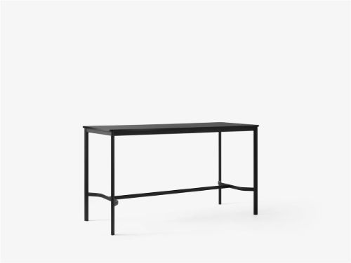 &Tradition Drip Bar Table HW64 190x80 cm - Black/Black Fenix Nano Laminate 0720