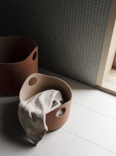 Blomus Tiggy Felt Basket S H: 29 cm - Rustic Brown