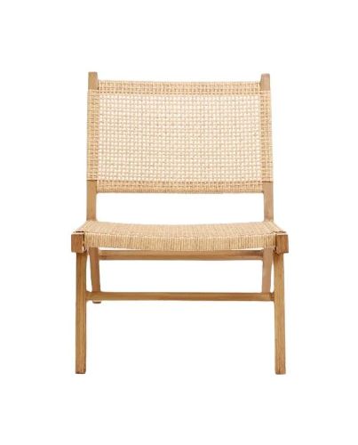 Nordal Vasai Lounge Havestol SH: 36 cm - Flettet Polyrattan/Natur