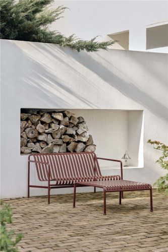 HAY Palissade Lounge Sofa L: 139 cm - Iron Red