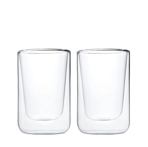 Blomus Nero Cappuccino Glasses Sæt á 2 stk 250 ml - Clear