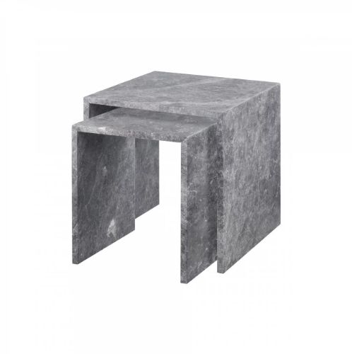 Blomus Varu Sidebord Sæt á 2 stk H: 45 cm - Tundra Grey