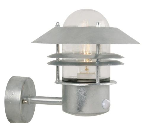Nordlux Blokhus Up Sensor Havelampe Væg H: 23 cm - Galvaniseret Stål OUTLET