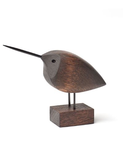 Warm Nordic Beak Bird Awake Snipe 13x18,5 cm - Røget Eg