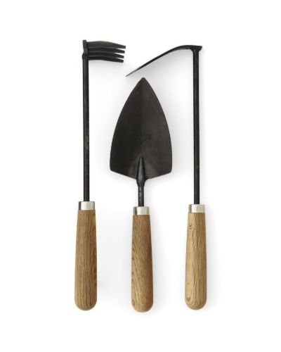 Audo Copenhagen Pallarés x Audo Copenhagen Plant Tools Set of 3 - Black/Natural Oak