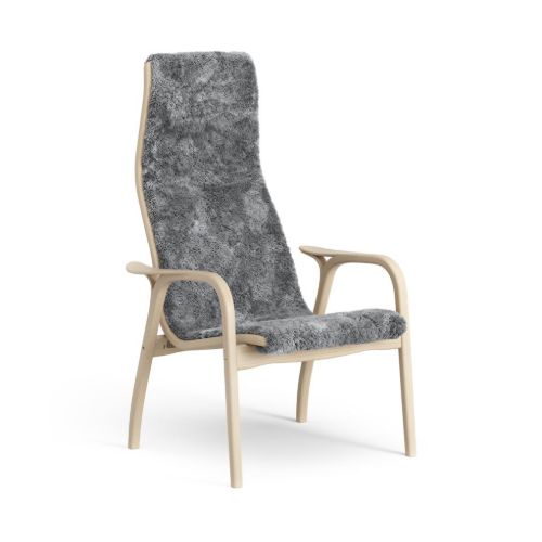 Swedese Lamino Lænestol SH: 41 cm - Lakeret Bøg/Scandinavian Grey