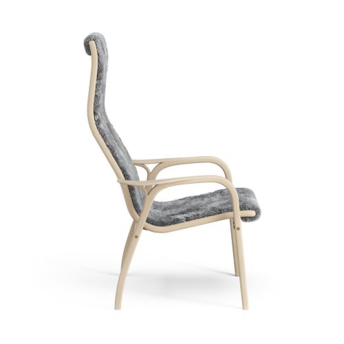 Swedese Lamino Lænestol SH: 41 cm - Lakeret Bøg/Scandinavian Grey
