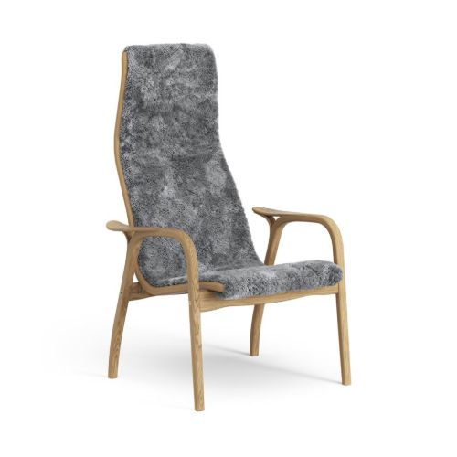 Swedese Lamino Lænestol SH: 41 cm - Olieret Eg/Scandinavian Grey