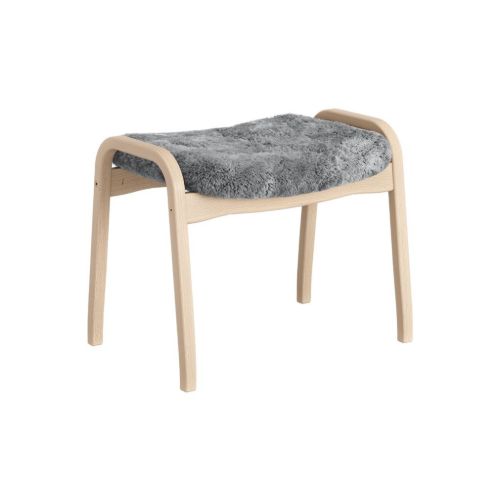 Swedese Lamino Fodskammel H: 48 cm - Lakeret Bøg/Scandinavian Grey