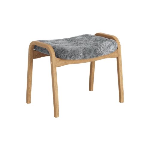 Swedese Lamino Fodskammel H: 48 cm - Olieret Eg/Scandinavian Grey