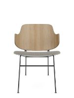 Billede af Audo Copenhagen The Penguin Lounge Chair  SH: 42 cm - Natural Oak/Re-Wool Beige