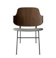Billede af Audo Copenhagen The Penguin Lounge Chair  SH: 42 cm - Walnut/Re-Wool Beige