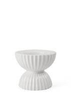 Billede af Lyngby Porcelæn Tura Bloklysestage Ø: 11,5 cm - Hvid