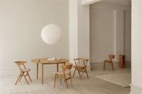 Billede af Sibast Furniture No 8 Dining Chair SH: 45 cm - Oiled Oak/Aniline Leather Silk Cognac 0250 - 250