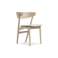 Billede af Sibast Furniture No 7 Dining Chair SH: 45 cm - White Oiled Oak/Aniline Silk Light Grey 0250 - 854