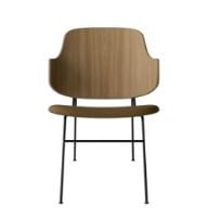 Billede af Audo Copenhagen The Penguin Lounge Chair  SH: 42 cm - Natural Oak/Re-Wool Yellow Ochre
