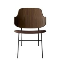 Billede af Audo Copenhagen The Penguin Lounge Chair SH: 42 cm - Walnut/Leather Brown
