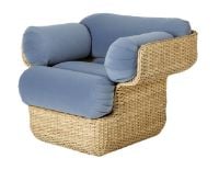 Billede af GUBI Basket Lounge Chair SH: 43 cm - Rattan/Sunday 002