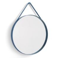 Billede af HAY Strap Mirror No. 2 Ø: 70 cm - Blue