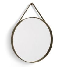 Billede af HAY Strap Mirror No. 2 Ø: 70 cm - Light Brown
