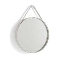 Billede af HAY Strap Mirror No. 2 Ø: 50 cm - Light Grey