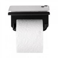 Billede af Blomus Modo Toilet Roll Holder With Shelf 9,5x13,5 cm - Black