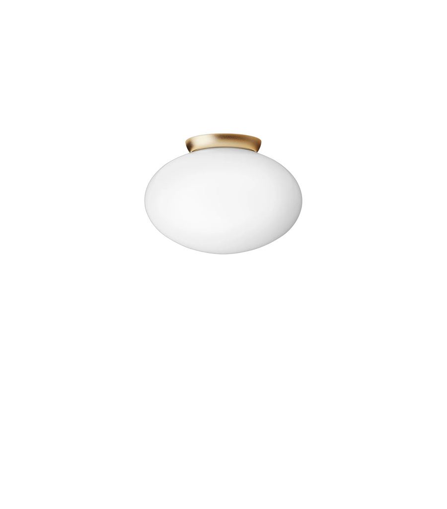 Billede af Nuura Rizzatto 301 Loftlampe Ø: 30cm - Satin Brass/Opal White