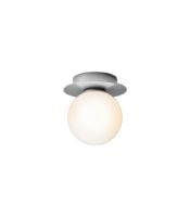 Billede af Nuura Liila 1 Small IP44 Væg-/loftlampe Ø: 14cm - Light Silver/Opal White