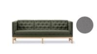 Billede af Fredericia Furniture EJ315 3 Pers. Sofa L: 210 cm - Luce 005 Scoria/Oak Soap
