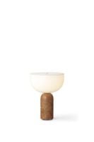 Billede af New Works Kizu Portable Table Lamp Ø: 18 cm - Breccia Pernice Marble/White Acrylic