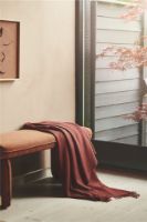 Billede af Silkeborg Uldspinderi Lima Plaid 130x200cm - Rosewood