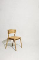 Billede af Hübsch Oblique Spisebordsstol Sædepolstret H: 80 cm - Natur 