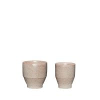 Billede af Hübsch Ashes Pots Set of 2 - Rose OUTLET