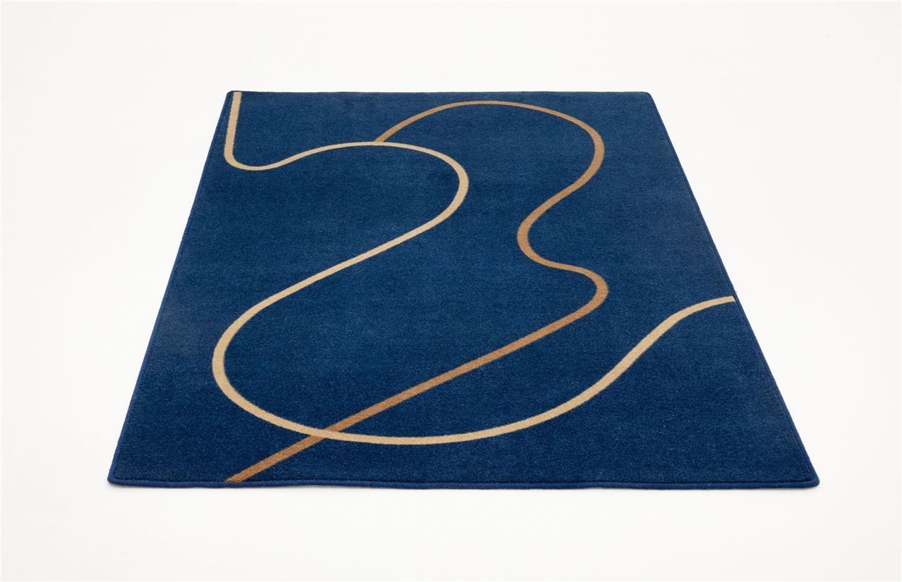 Billede af Andersen Furniture Flow Tæppe 140x200 cm - Blå