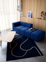 Billede af Andersen Furniture Flow Tæppe 165x235 cm - Blå