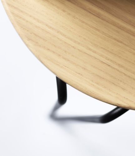 FDB Møbler J179 Skjern Skammel H: 45 cm - Natur Ask/Stål