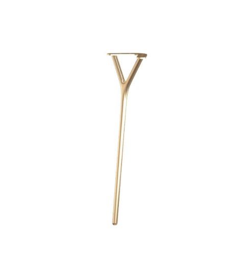 FROST WISHBONE Bordben 8006 H: 38,6 cm - Børstet Guld