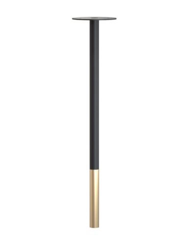 FROST BUKTO Bordben 710 H: 71,4 cm - Mat Sort/Børstet Guld