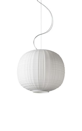 Foscarini Tartan Pendel Ø: 40 cm LED Dæmpbar - Hvid