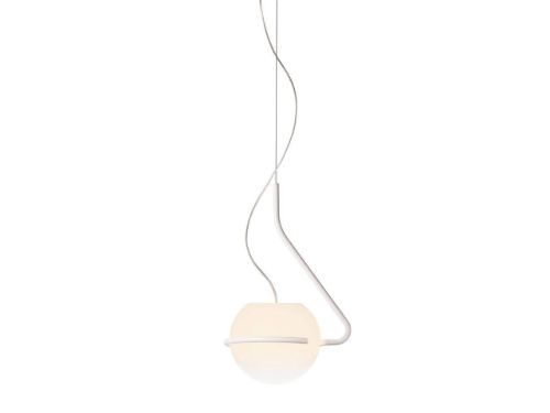 Foscarini Tonda Pendel Lille H: 46 cm LED - Hvid/Hvid