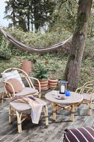 OYOY Momi Outdoor Coffee Table Ø: 70 cm - Nature/Clay OUTLET