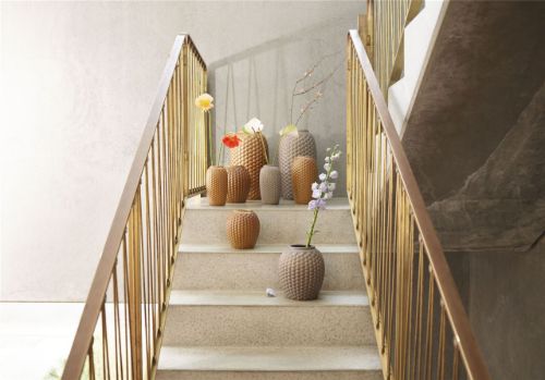 FDB Møbler S8 Lupin Vase H: 28 cm - Golden Brown