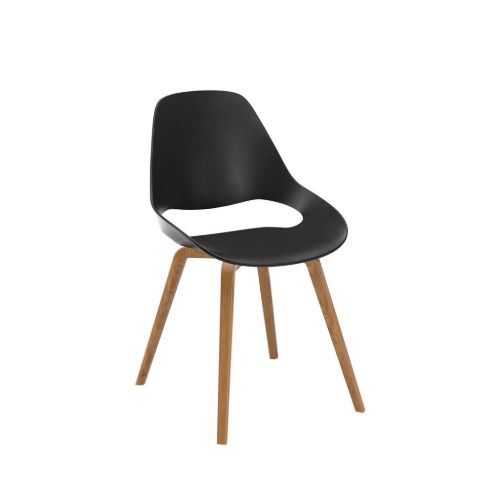 HOUE FALK Chair SH: 46 cm - Black/Oiled Oak