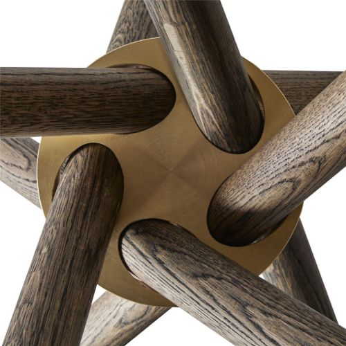 Eberhart Furniture Hector 105 Dining Table Ø: 105 cm - Dark Concrete/Dark Oak