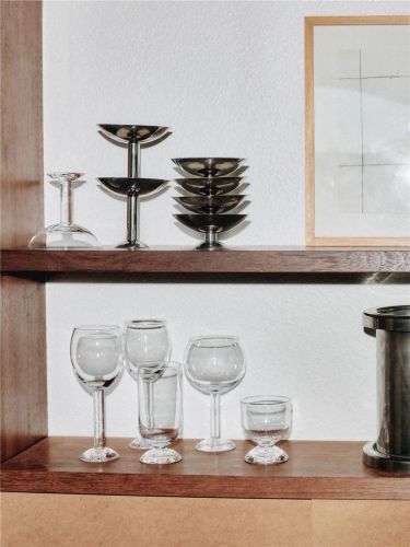 Louise Roe Metal Champagne Coupe Tall H: 12 cm - Stainless Steel