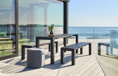 Mindo 111 Bench Extension Small 139x42x46 cm - Dark Grey